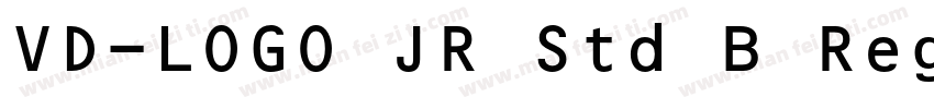 VD-LOGO JR Std B Regular字体转换